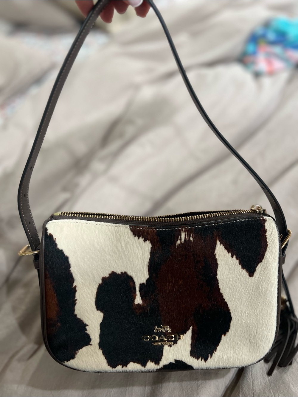 Coach Kailey Cowhide Print Shoulder Bag